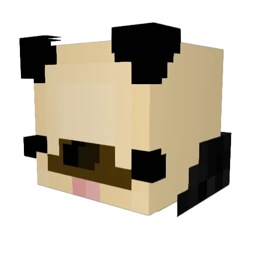 SHLOOZZ Minecraft avatar head, 3D render