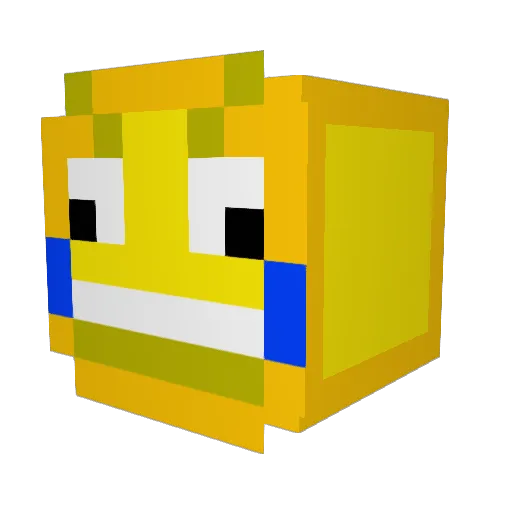 SHMECKEL Minecraft avatar head, 3D render