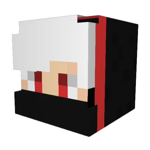 SHO0606 Minecraft avatar head, 3D render