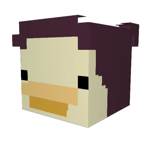 SHOCKxTeRrOr Minecraft avatar head, 3D render