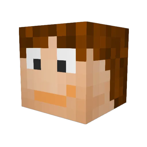 SHOOGLYBOOGLY Minecraft avatar head, 3D render