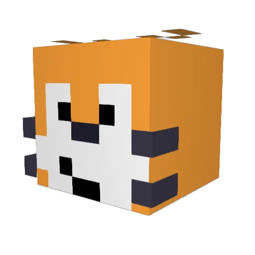 SHORE1005 Minecraft avatar head, 3D render