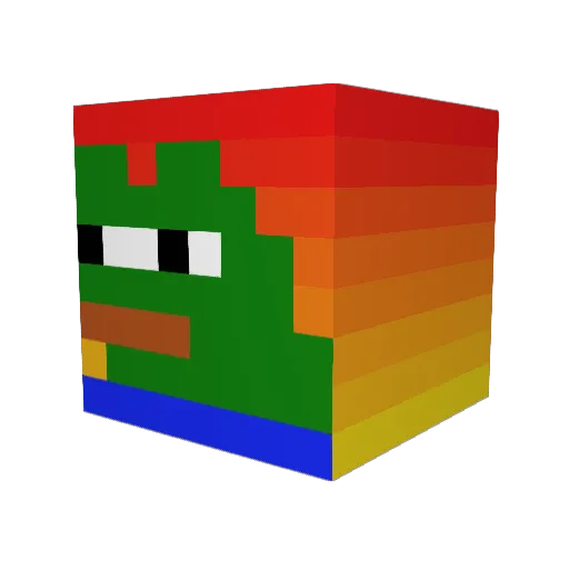 SHOWYSLOTH17108 Minecraft avatar head, 3D render