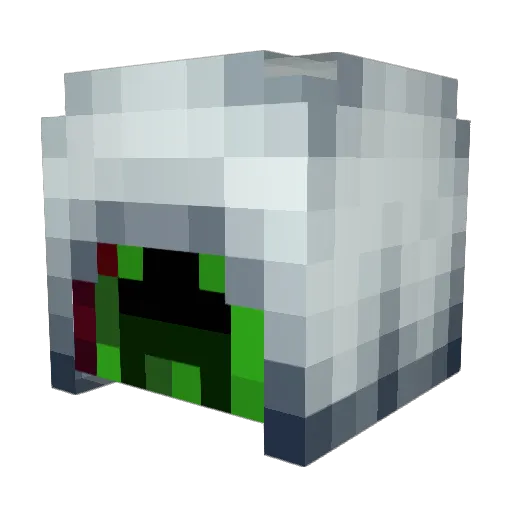 SHO_P Minecraft avatar head, 3D render