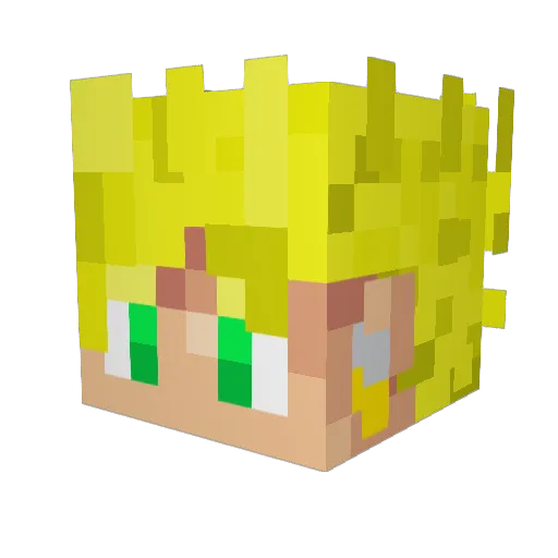 SHQIPTAR98 Minecraft avatar head, 3D render
