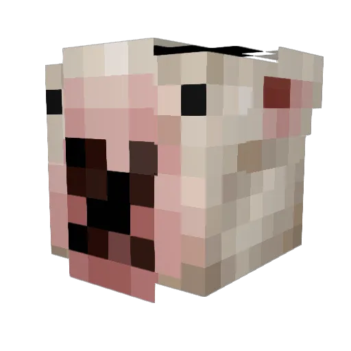 SHR3KL3R Minecraft avatar head, 3D render
