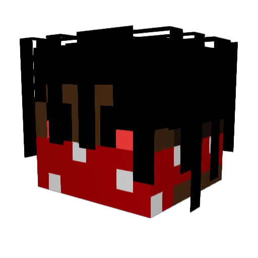 SHREKDKT Minecraft avatar head, 3D render
