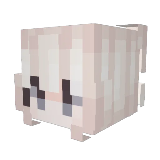 SHRIMP_OVO Minecraft avatar head, 3D render