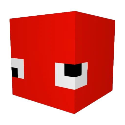 SHRSK Minecraft avatar head, 3D render