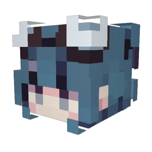 SHU_SS Minecraft avatar head, 3D render