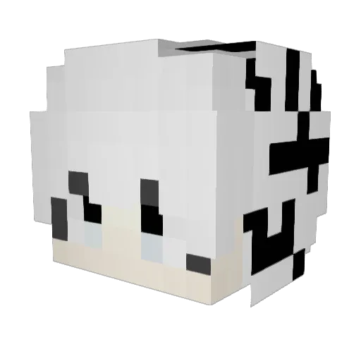 SHUlion Minecraft avatar head, 3D render