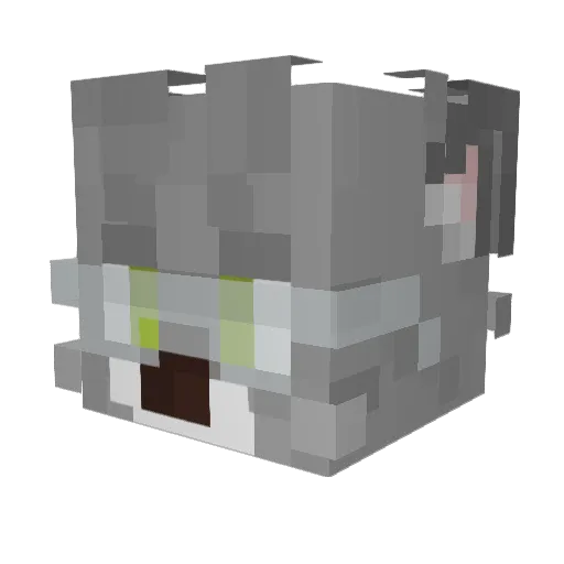SHXYXAN Minecraft avatar head, 3D render