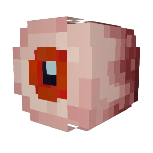 SHYBOYSHX Minecraft avatar head, 3D render