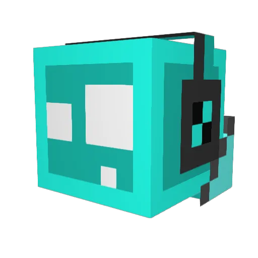 SHYDRAGaming Minecraft avatar head, 3D render