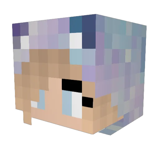 SHYNE123 Minecraft avatar head, 3D render