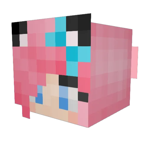 SHYPEEPO Minecraft avatar head, 3D render