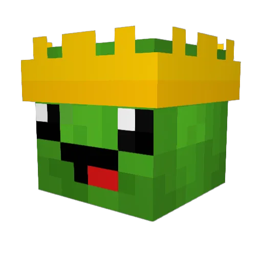 SH_NIKU Minecraft avatar head, 3D render