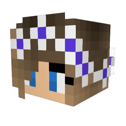 SHengel Minecraft avatar head, 3D render