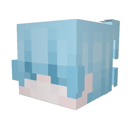 SHiNKub Minecraft avatar head, 3D render