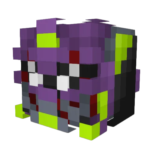 SHiNMaa Minecraft avatar head, 3D render
