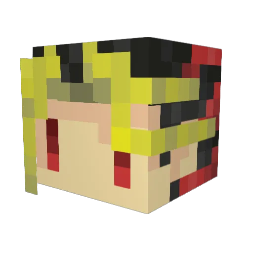 SHiN_ALTer Minecraft avatar head, 3D render
