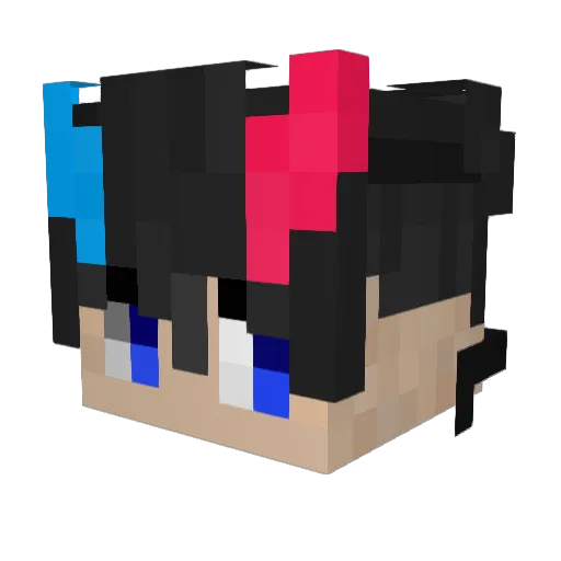 SHiiGu Minecraft avatar head, 3D render
