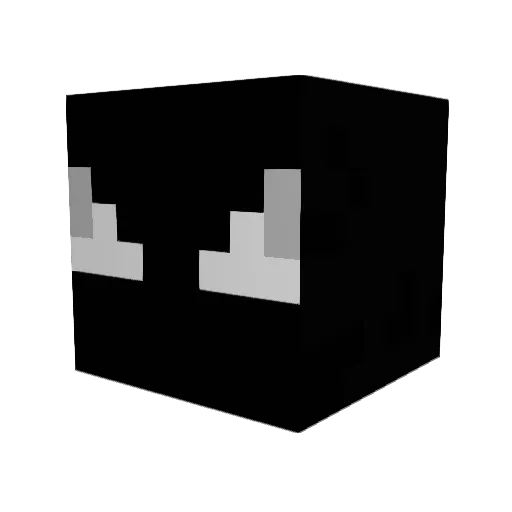 SHllN Minecraft avatar head, 3D render