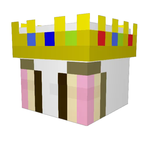 SI0N77 Minecraft avatar head, 3D render