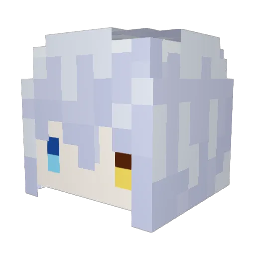 SIAO_YAO Minecraft avatar head, 3D render