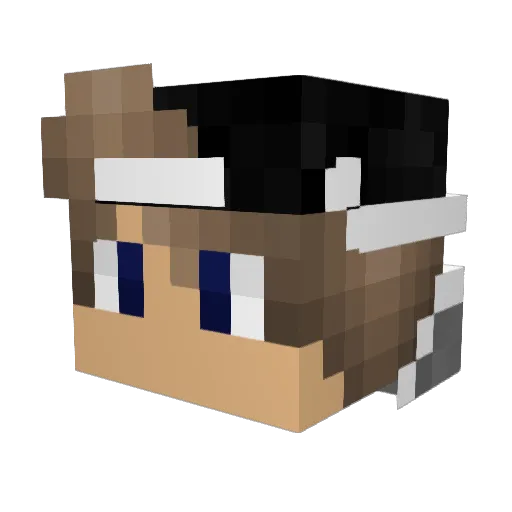 SICK091996 Minecraft avatar head, 3D render