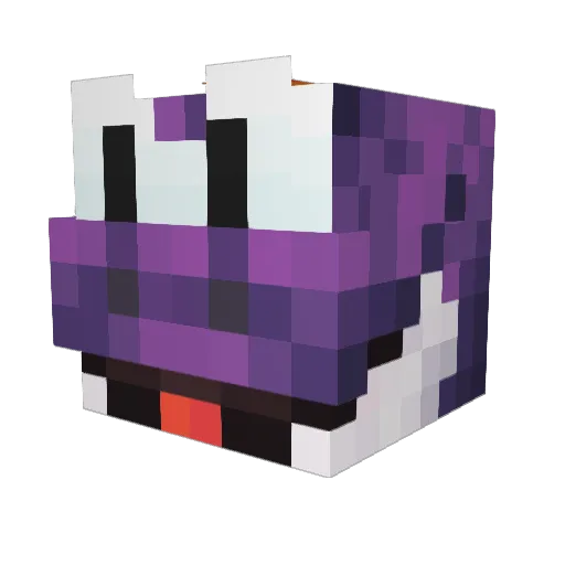 SICON20 Minecraft avatar head, 3D render