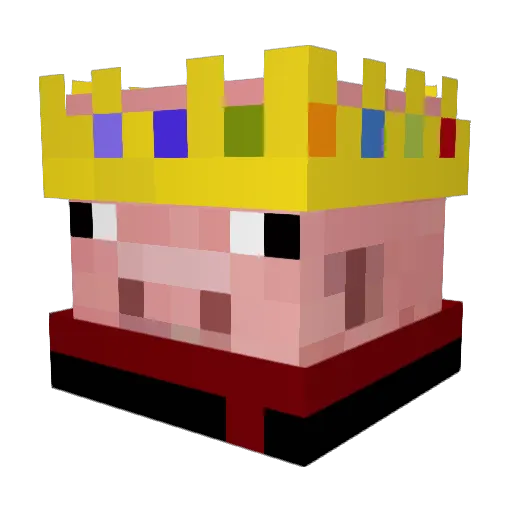 SIDDIO Minecraft avatar head, 3D render