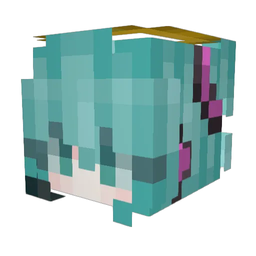 SIDER_XD Minecraft avatar head, 3D render