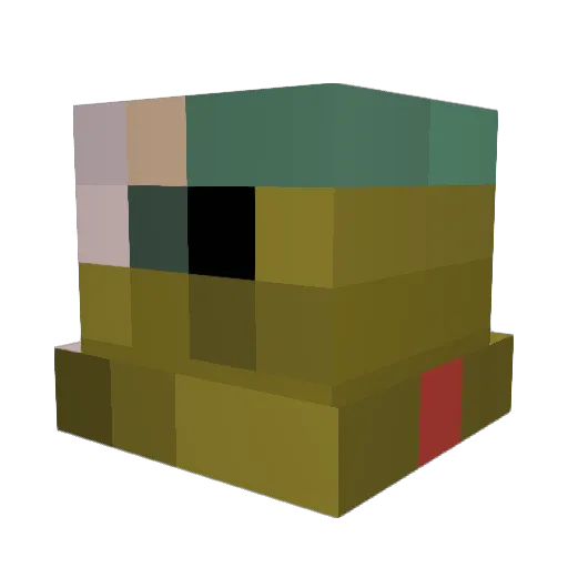 SIGEW1NNE_ Minecraft avatar head, 3D render
