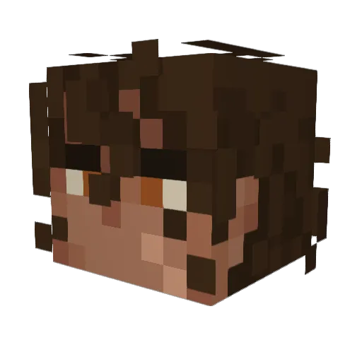 SIG_P226 Minecraft avatar head, 3D render
