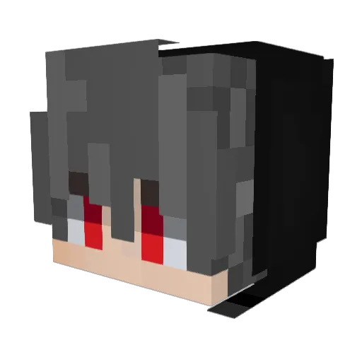 SIKANKO Minecraft avatar head, 3D render
