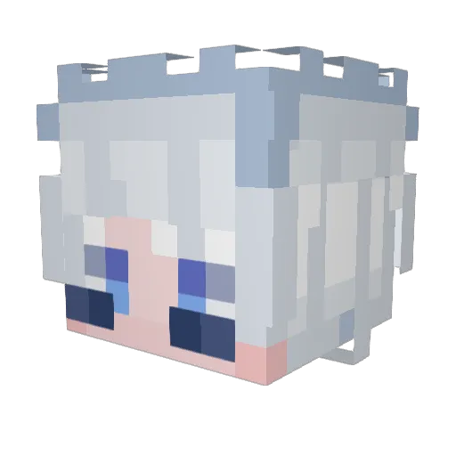 SILENT__PAIN2000 Minecraft avatar head, 3D render