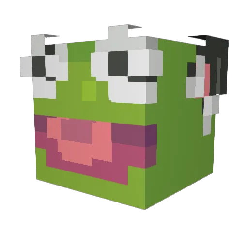 SILENTxGHOST Minecraft avatar head, 3D render