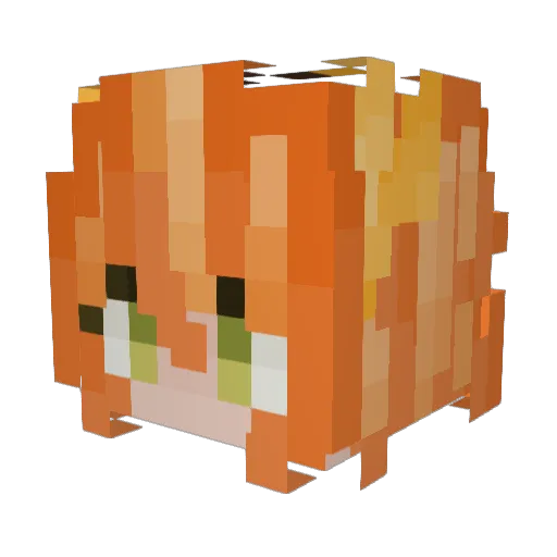 SILGGEZERO Minecraft avatar head, 3D render