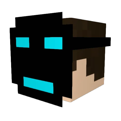 SILIWILI Minecraft avatar head, 3D render