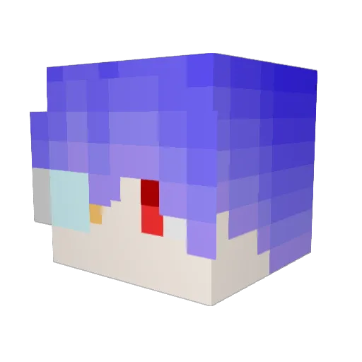 SILLYWILL Minecraft avatar head, 3D render