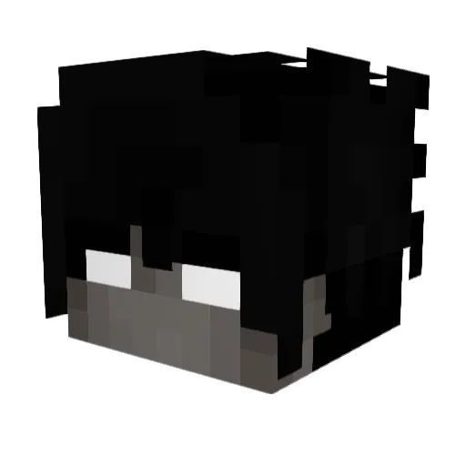 SILOS1 Minecraft avatar head, 3D render