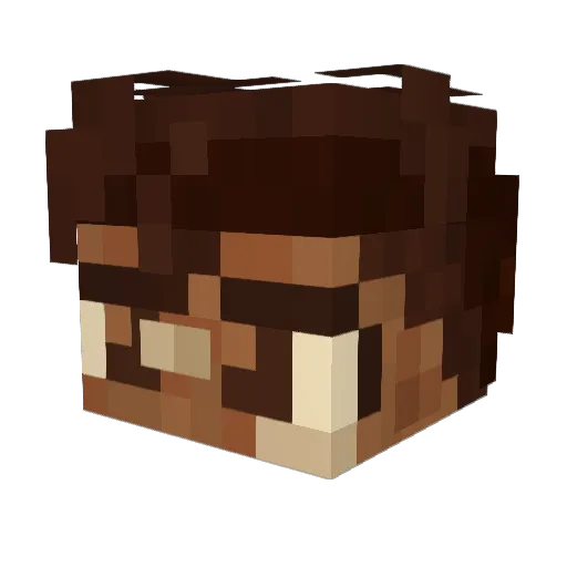 SILVERFROST12 Minecraft avatar head, 3D render