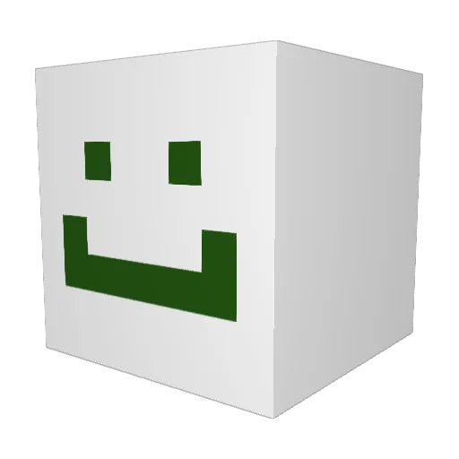 SIM0814 Minecraft avatar head, 3D render