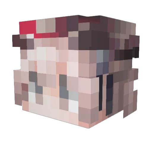 SIMENGJIANGNAN Minecraft avatar head, 3D render