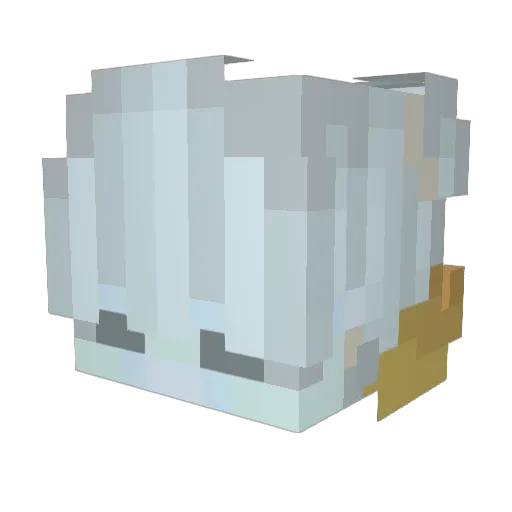 SIMENSUSU411 Minecraft avatar head, 3D render