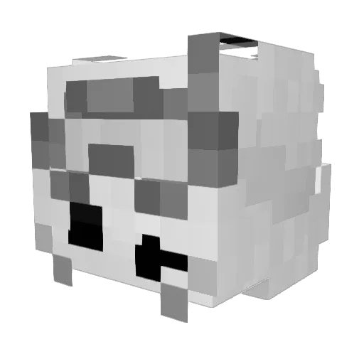 SIMI8 Minecraft avatar head, 3D render