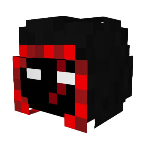 SIMIGAD Minecraft avatar head, 3D render