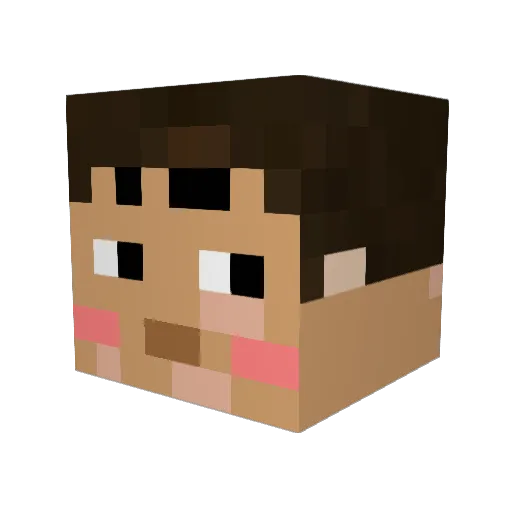 SIMIZUDAISUKE3 Minecraft avatar head, 3D render