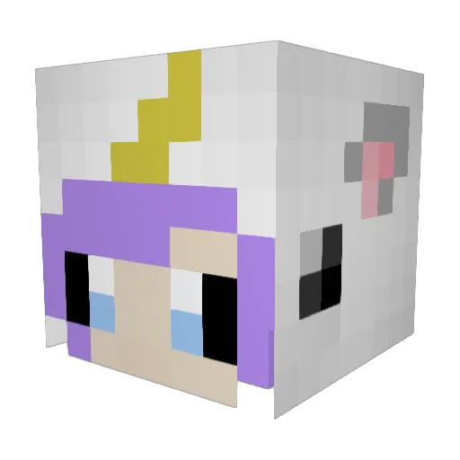 SIMONGAMER43 Minecraft avatar head, 3D render